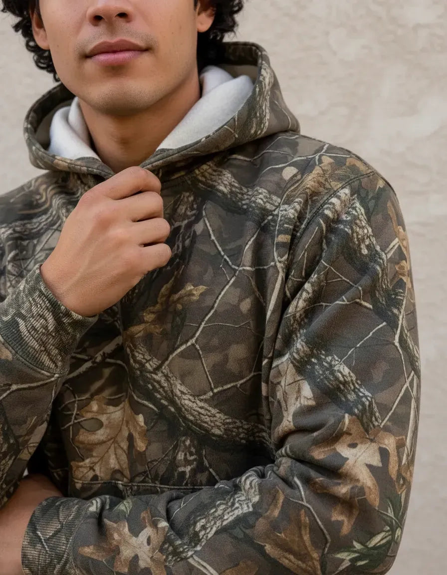 Poleron Con Cierre Polar Camuflaje Tactico