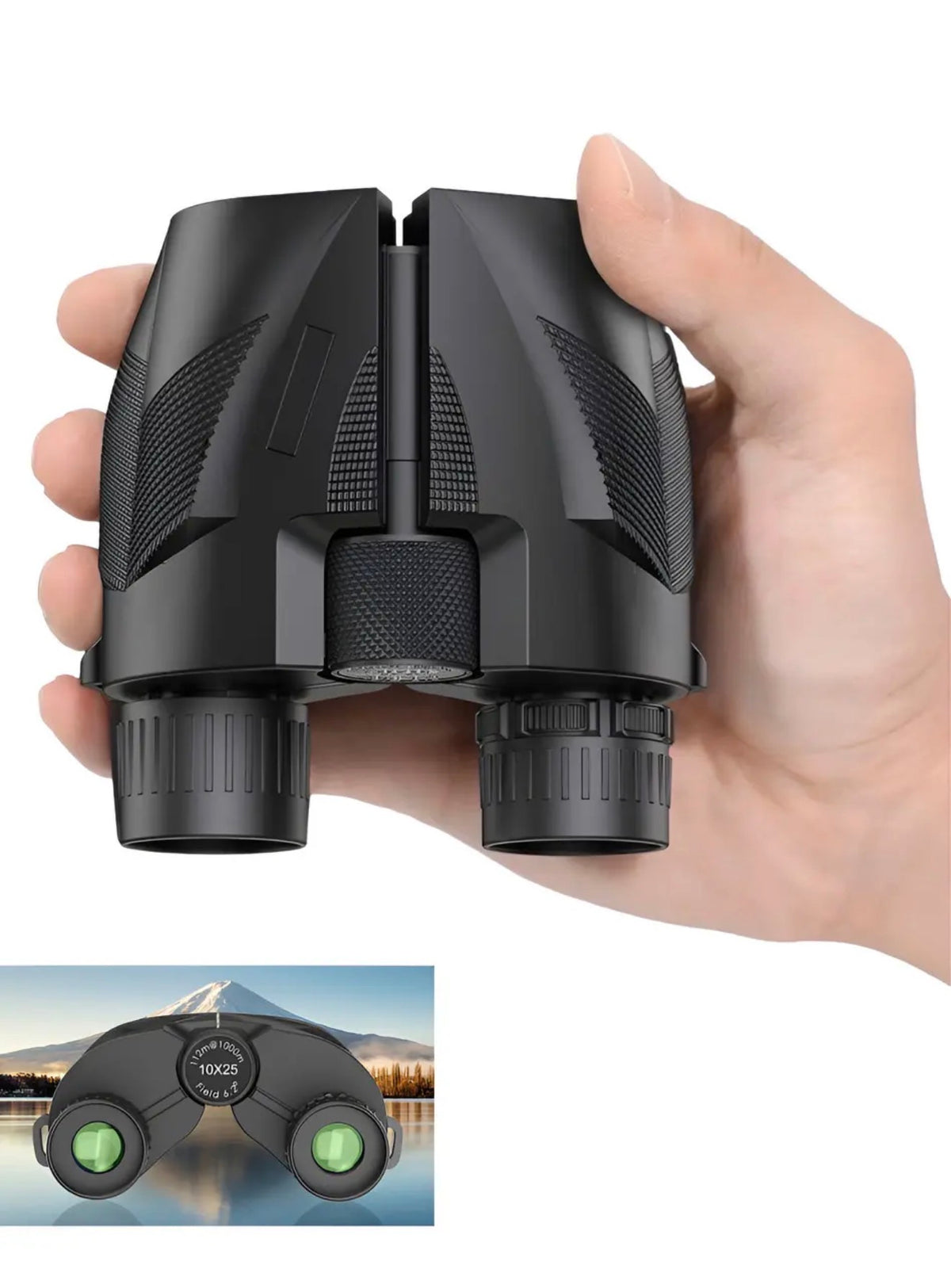 Binoculares Profesionales 10x25 De Largo Alcance 112m/
1000m