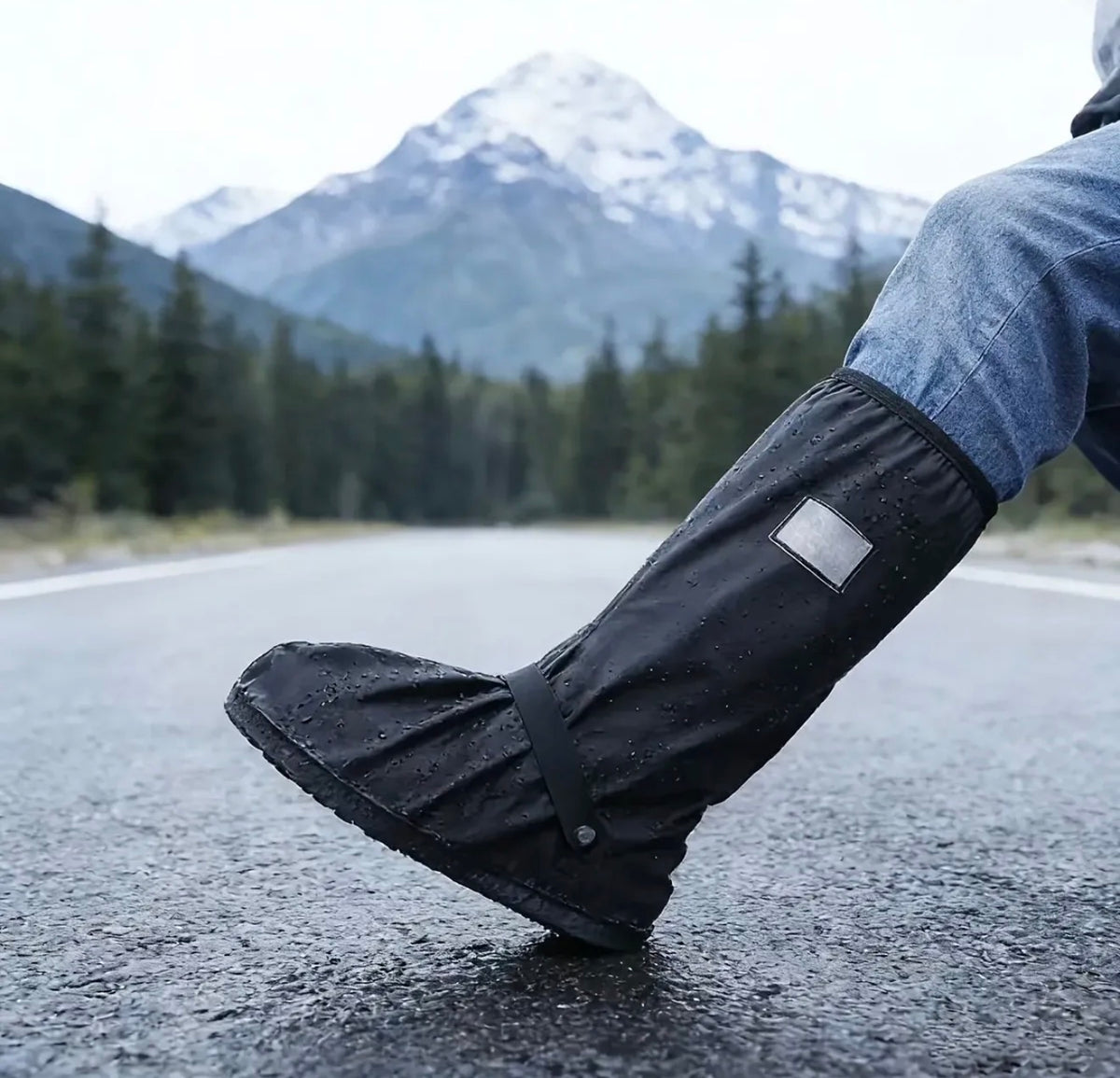 Cubre botas impermeables para la lluvia
