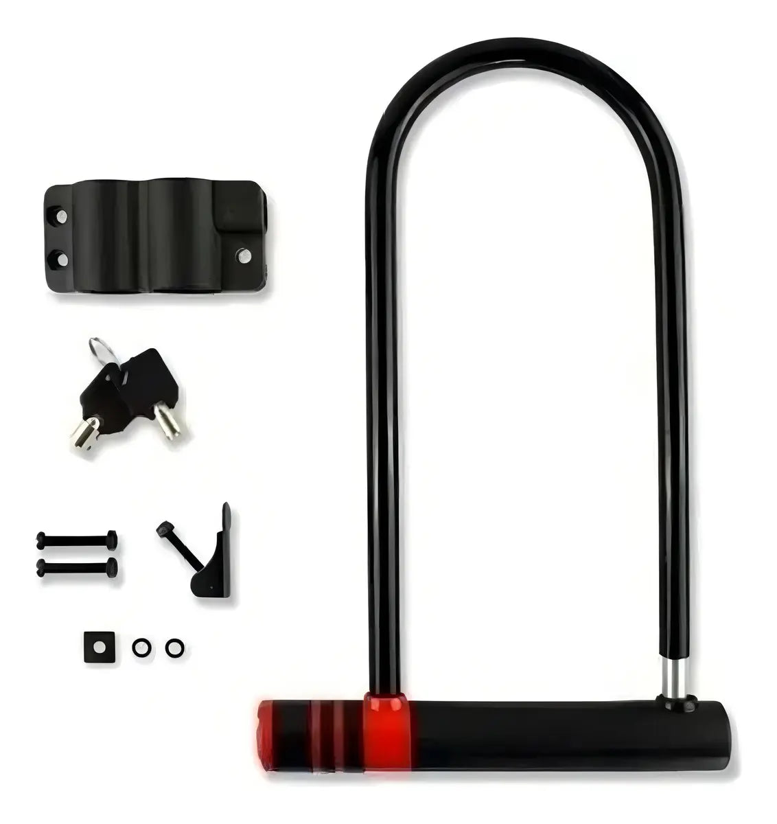 Candado U Lock Para Bicicleta Y Moto 2 Llaves Anti Robo