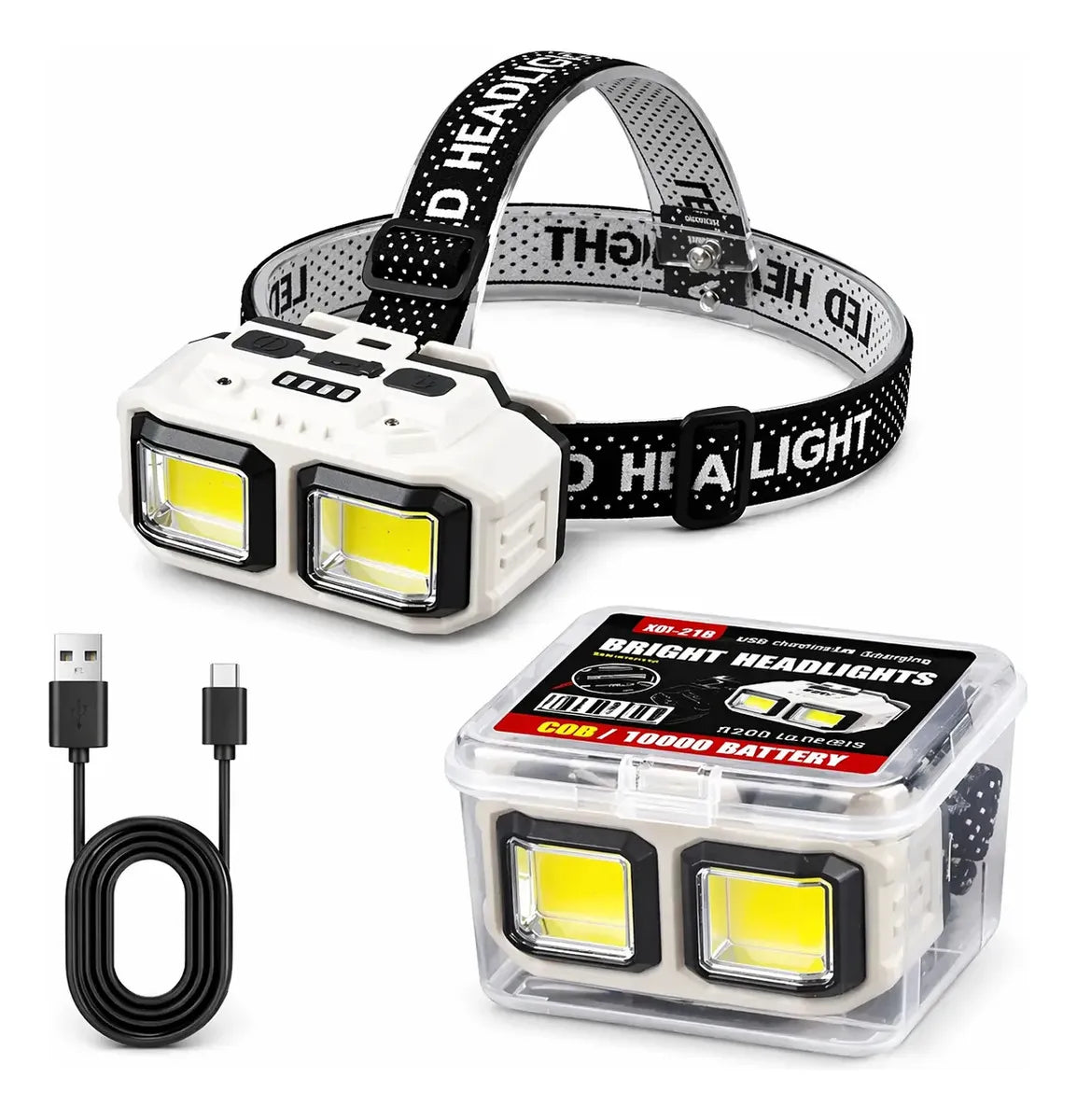Linterna Frontal Alta Potencia Led 4 Modos luz
