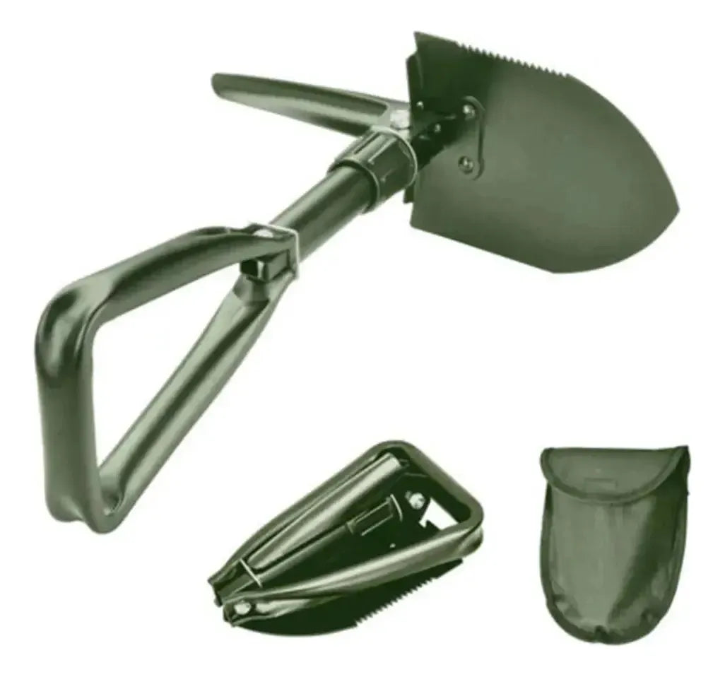 Pala Tactica 3 En 1 Portátil Plegable Camping Sierra 58cm