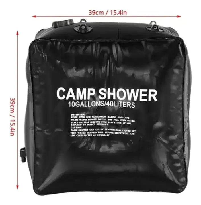 Ducha Portátil de 40 Litros para Camping y Viajes