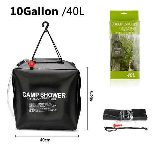 Ducha Portátil de 40 Litros para Camping y Viajes