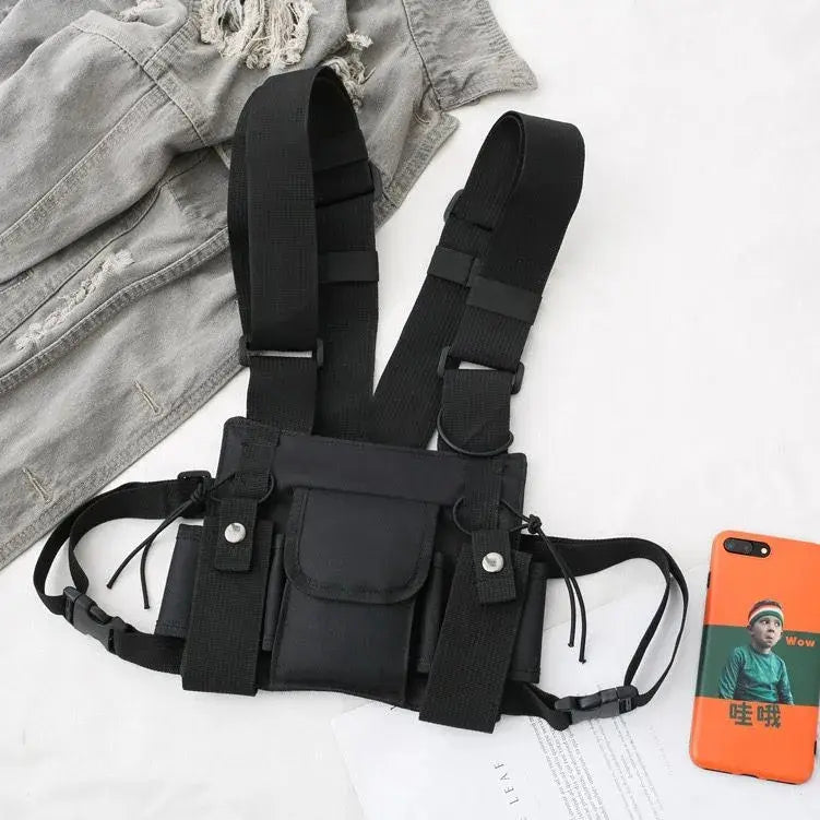 Chaleco Bolso Pecho Porta Radio Tactico