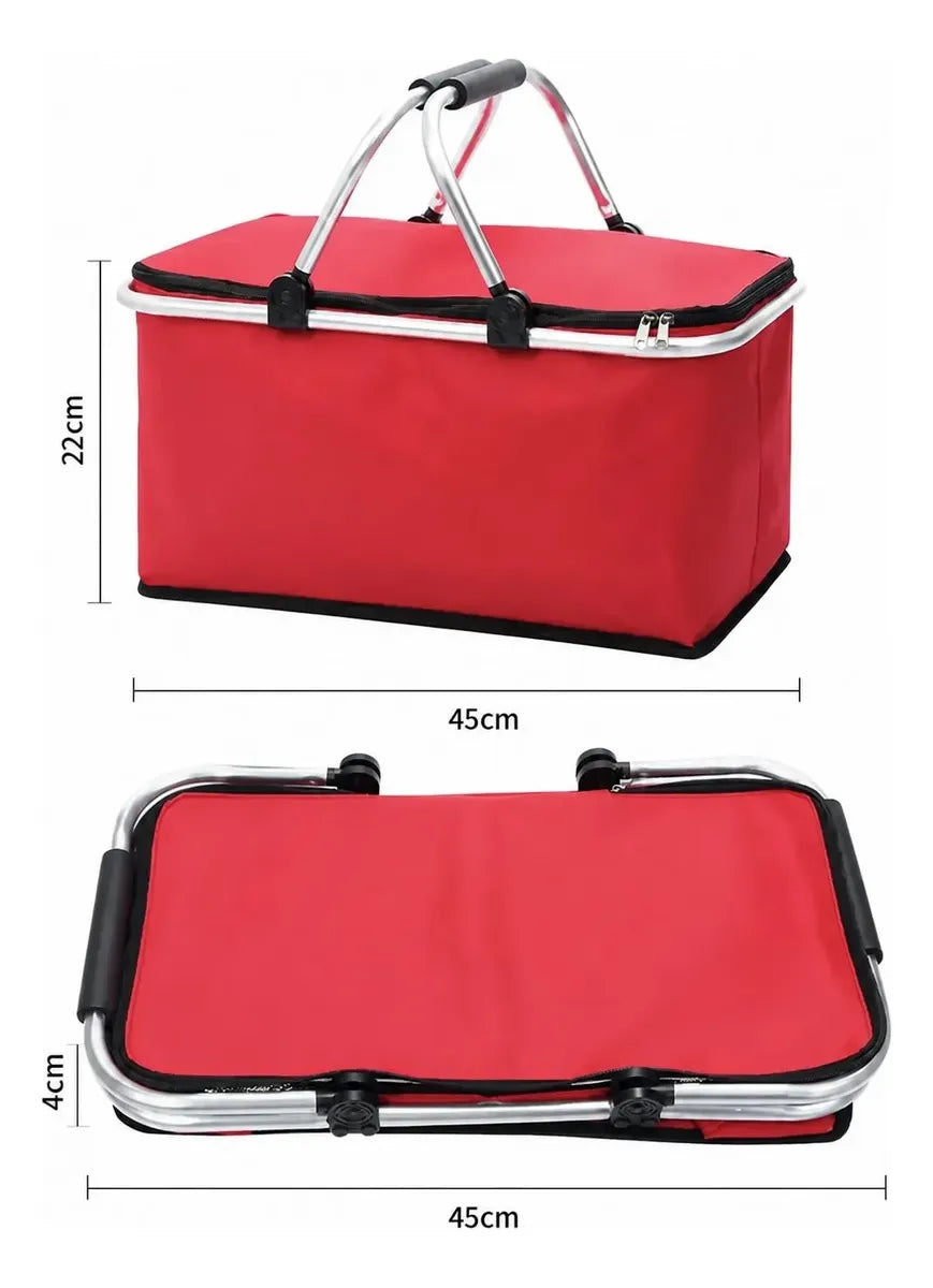 Canasta termica plegable para picnic camping