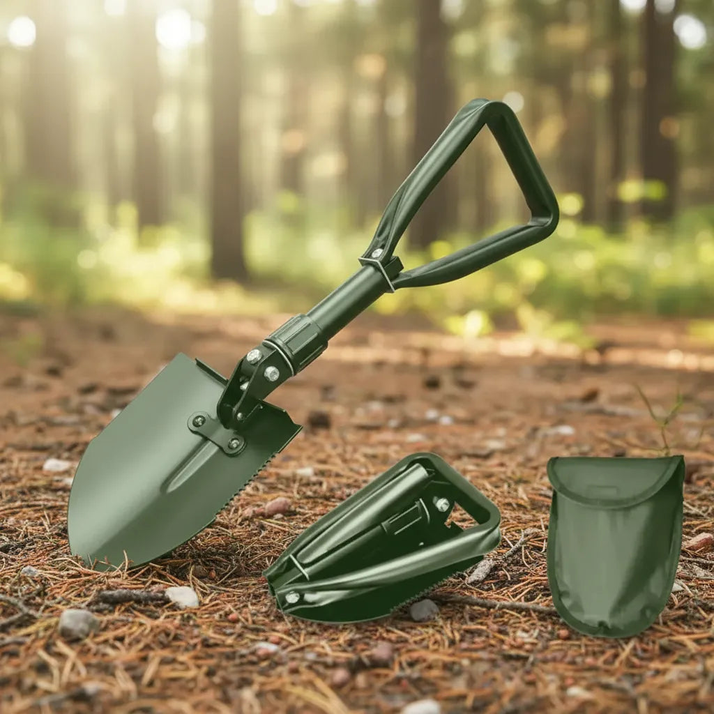 Pala Tactica 3 En 1 Portátil Plegable Camping Sierra 58cm