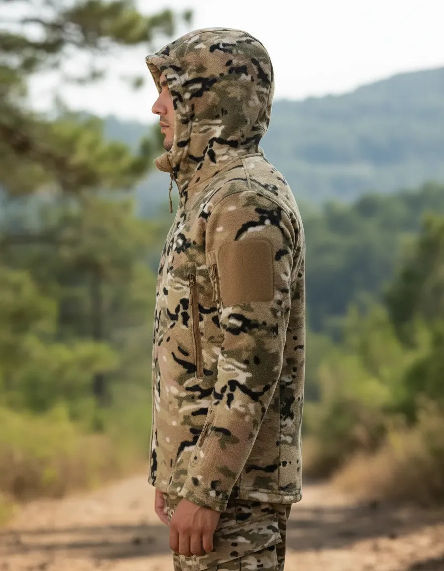 Poleron tactico multicam polar termico