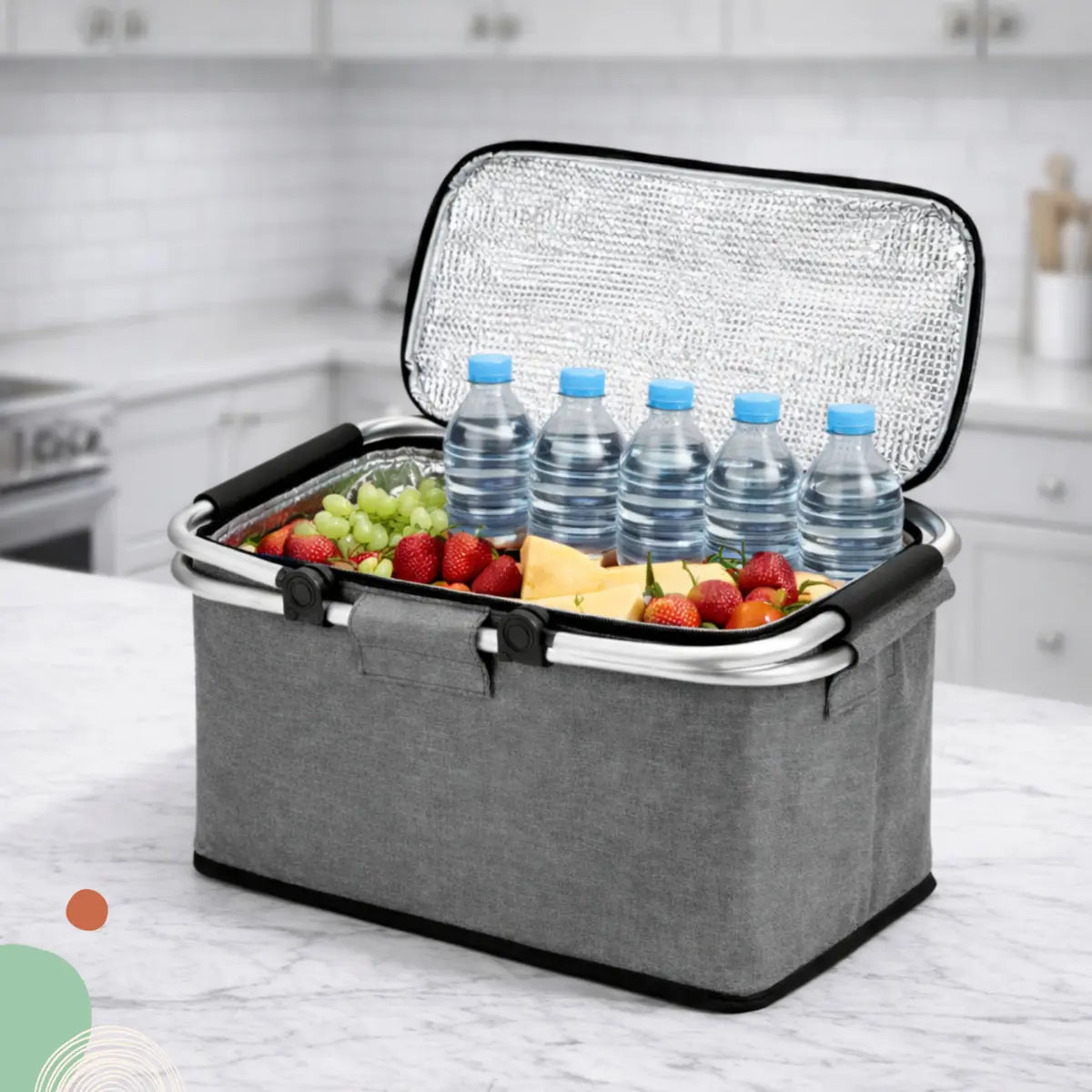 Canasta termica plegable para picnic camping