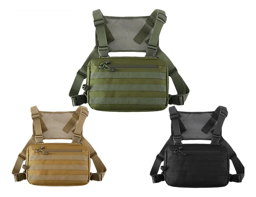 Bolso pechera tactica molle impermeable