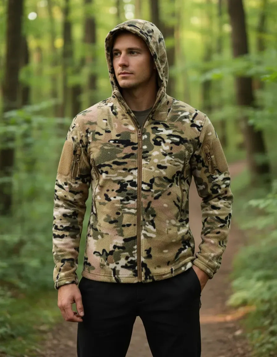 Poleron tactico multicam polar termico