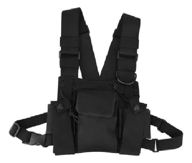 Chaleco Bolso Pecho Porta Radio Tactico