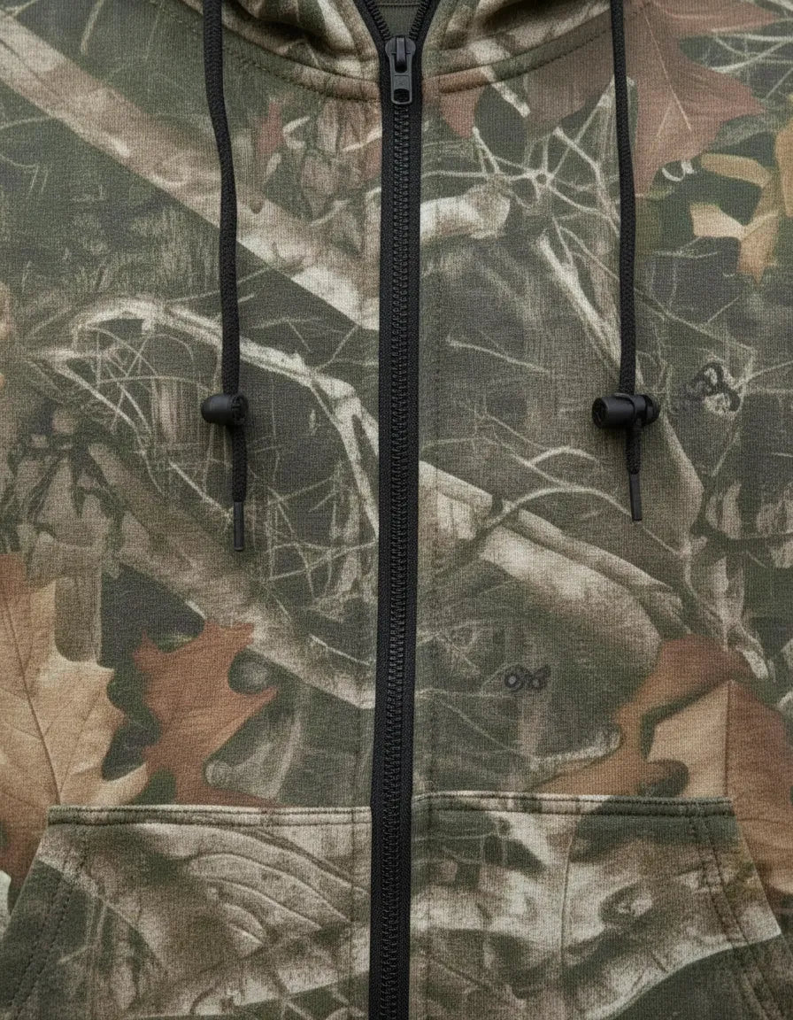Poleron Con Cierre Polar Camuflaje Tactico