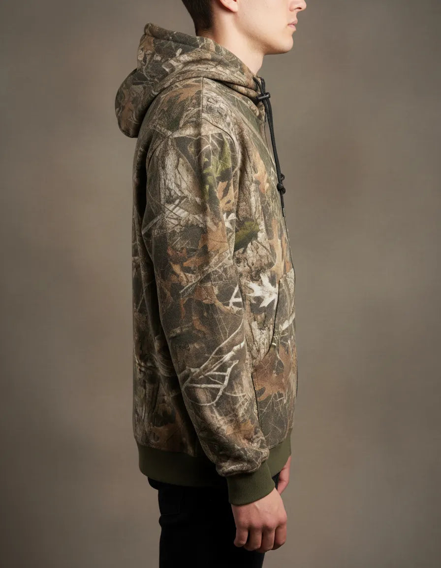 Poleron Con Cierre Polar Camuflaje Tactico