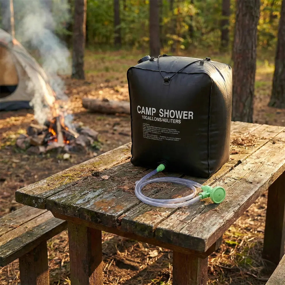 Ducha Portátil de 40 Litros para Camping y Viajes
