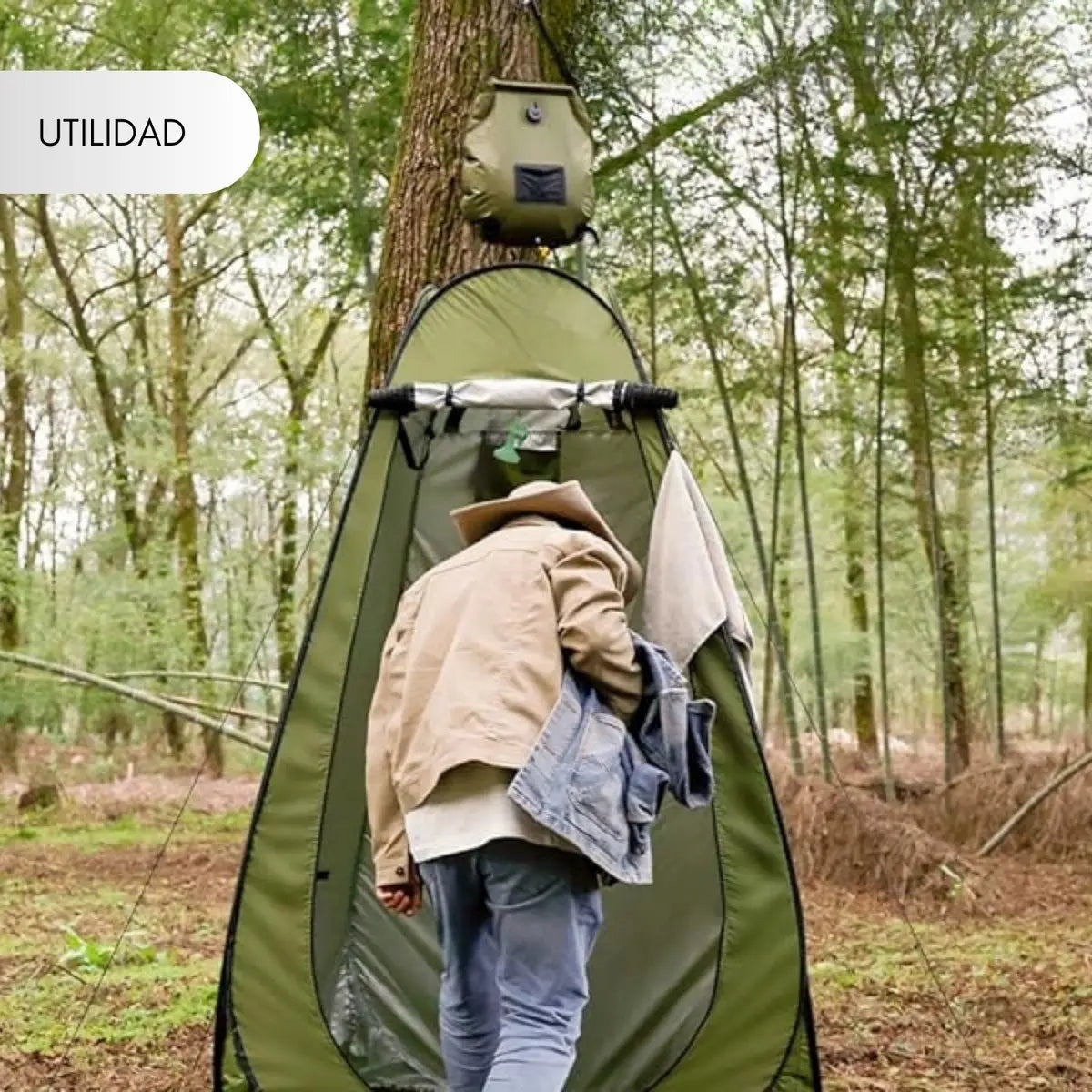 Ducha Camping Solar Bolsa De Baño Portátil Exteriores 20l