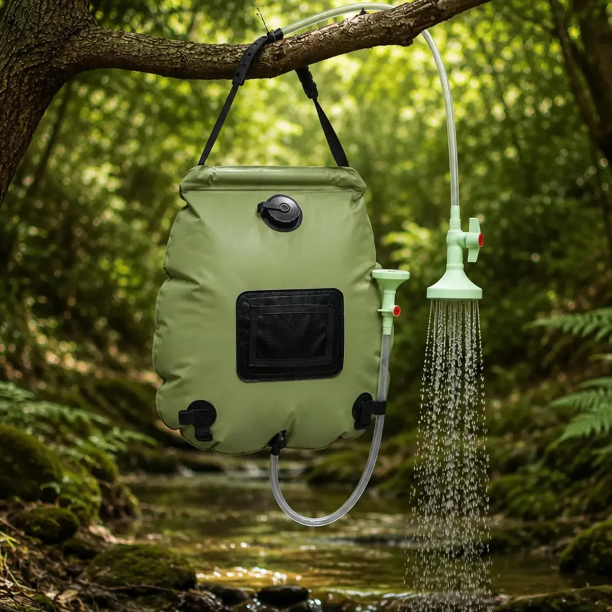 Ducha Camping Solar Bolsa De Baño Portátil Exteriores 20l