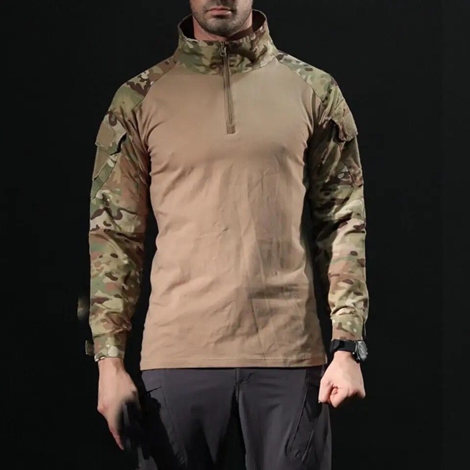 Polera Tactica combat chirt estilo militar airsoft