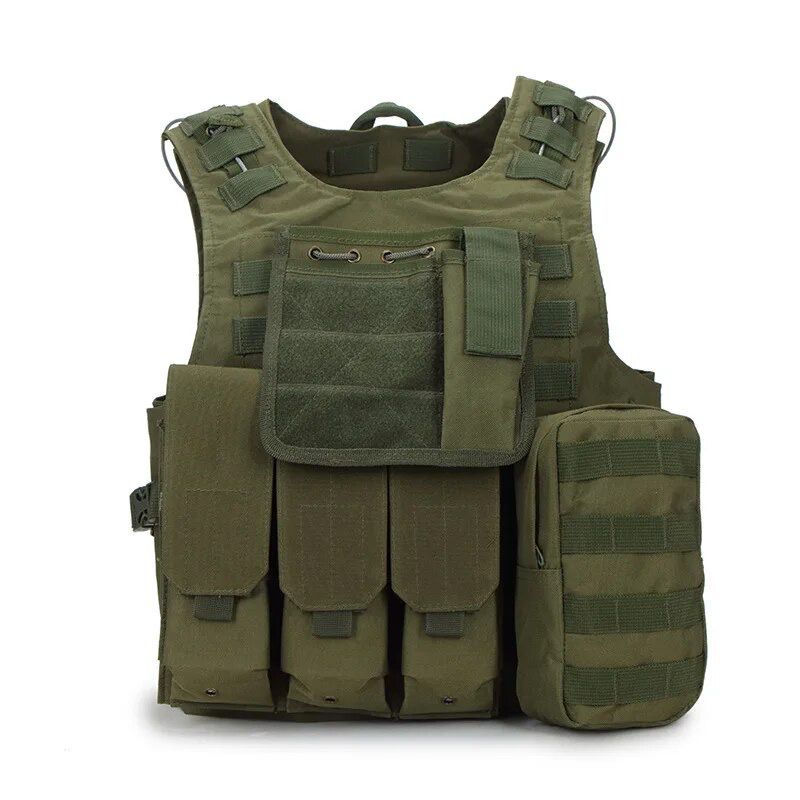 Chaleco táctico militar fsbe airsoft ajustable