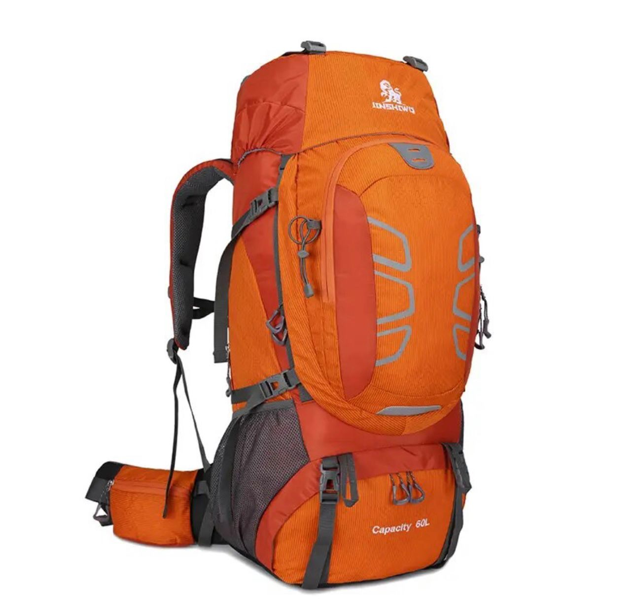 Mochila de camping impermeable 60Litros con soporte outdoor