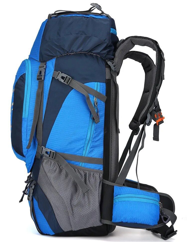 Mochila de camping impermeable 60Litros con soporte outdoor