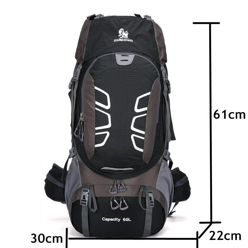 Mochila de camping impermeable 60Litros con soporte outdoor