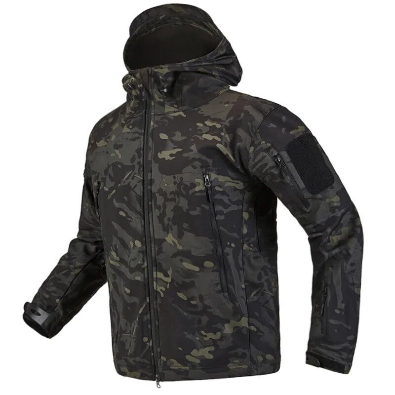 Chaqueta táctica camuflage softshell impermeable