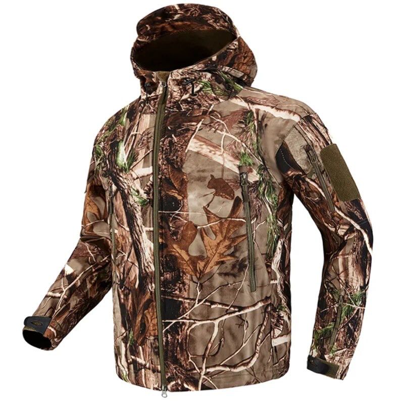 Chaqueta táctica camuflage softshell impermeable