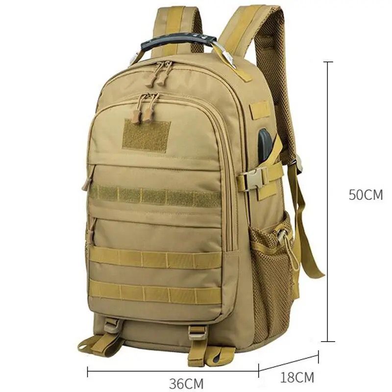 Mochila tactica militar molle conexion usb 40L