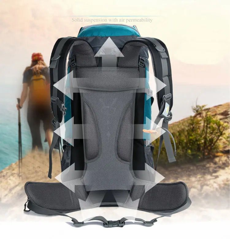 Mochila outdoor camping capacidad 80+5L gran capacidad