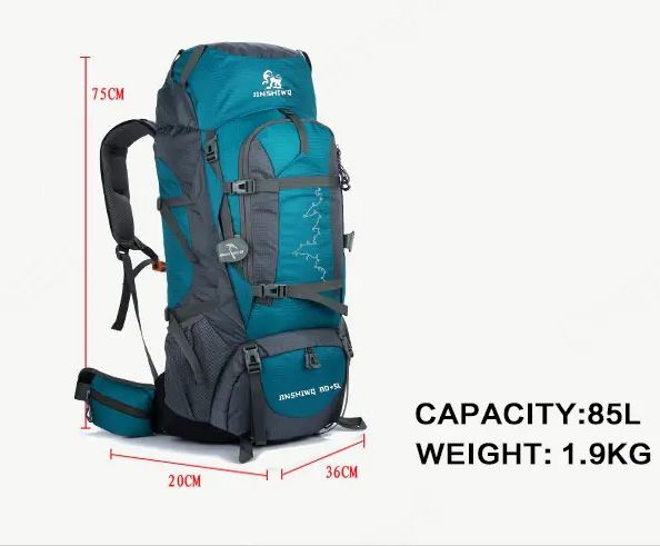 Mochila outdoor camping capacidad 80+5L gran capacidad