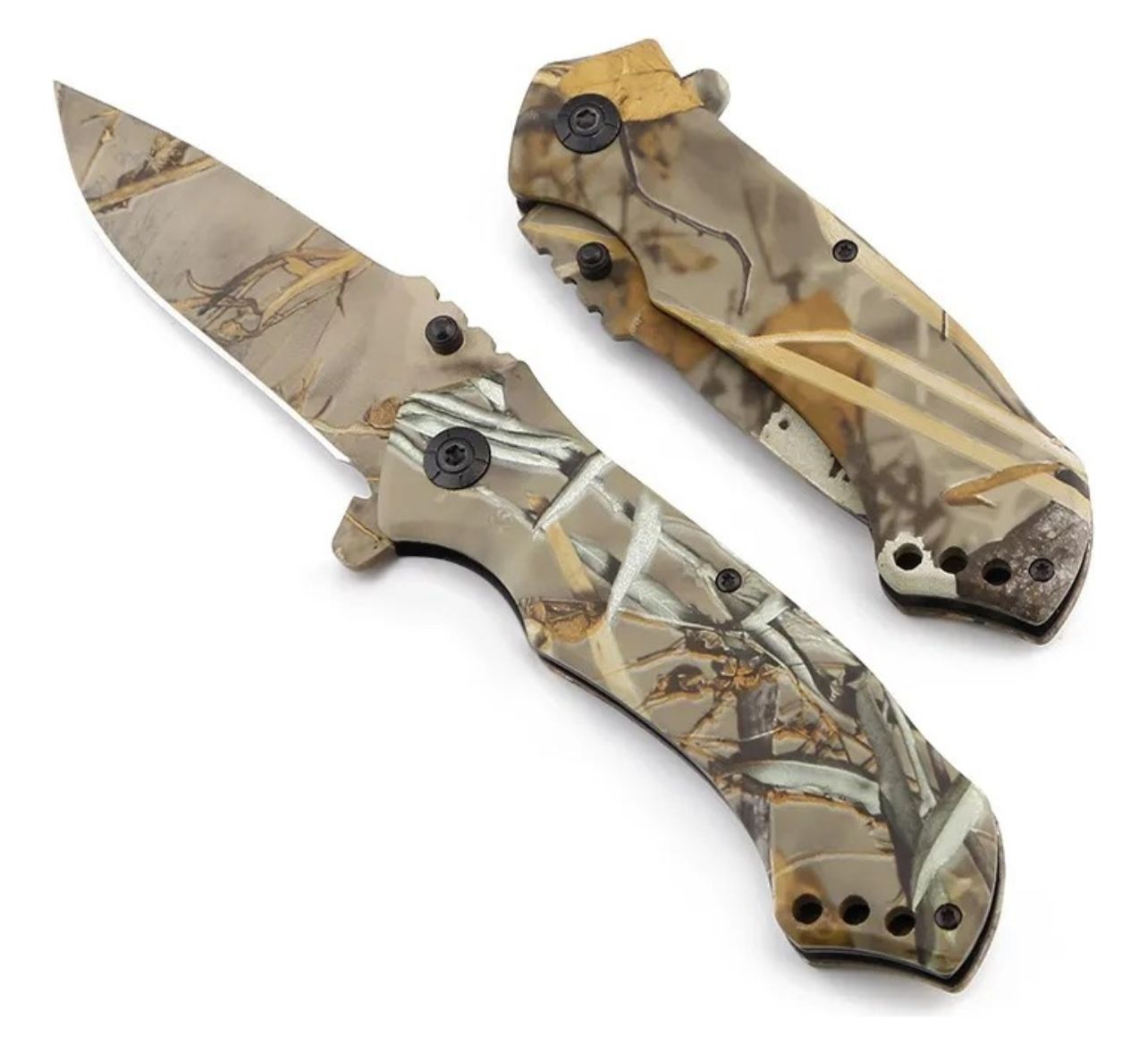 Cuchillo táctico plegable camuflado cortaplumas