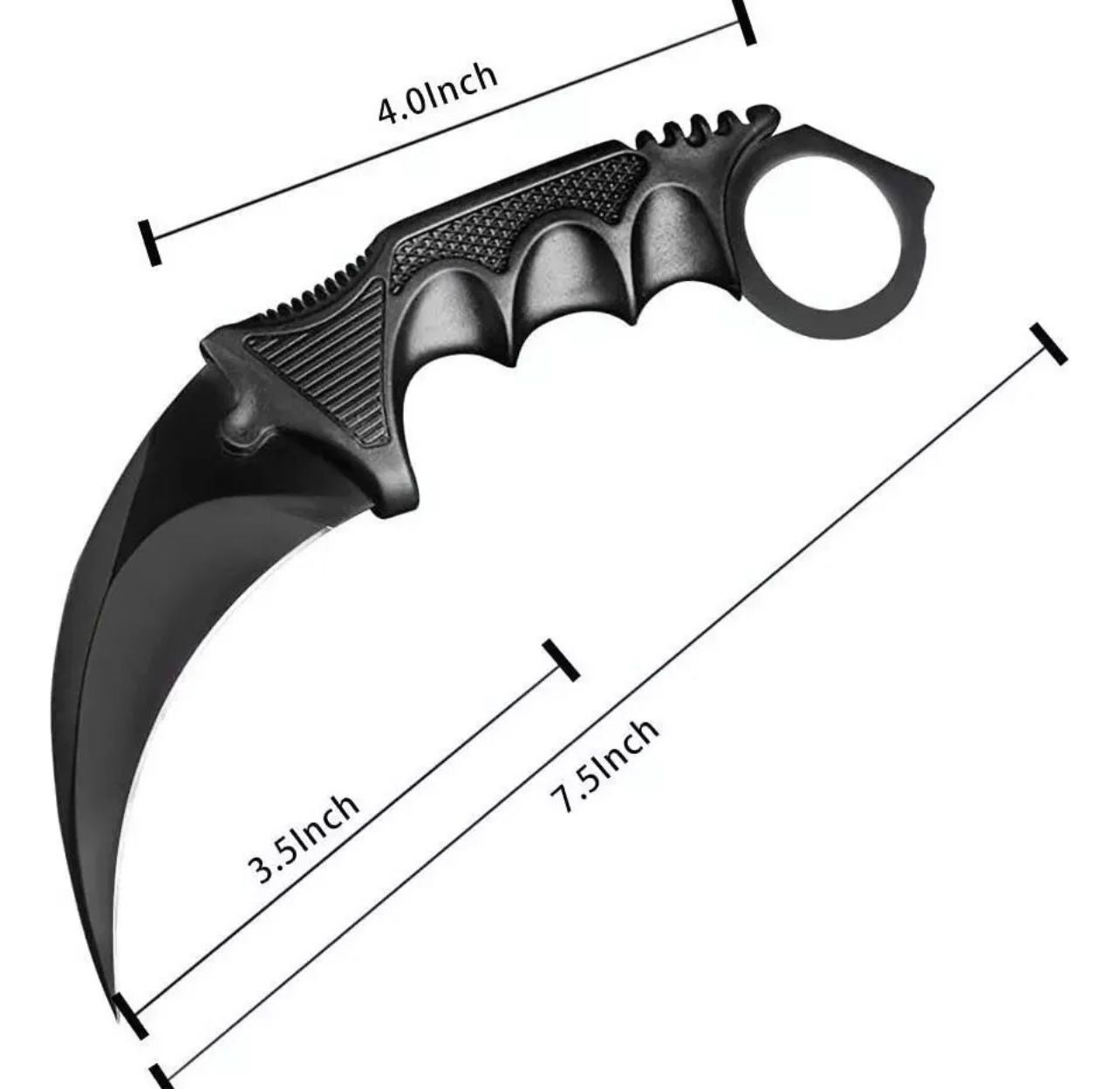 Cuchillo karambit cazador tactico + funda