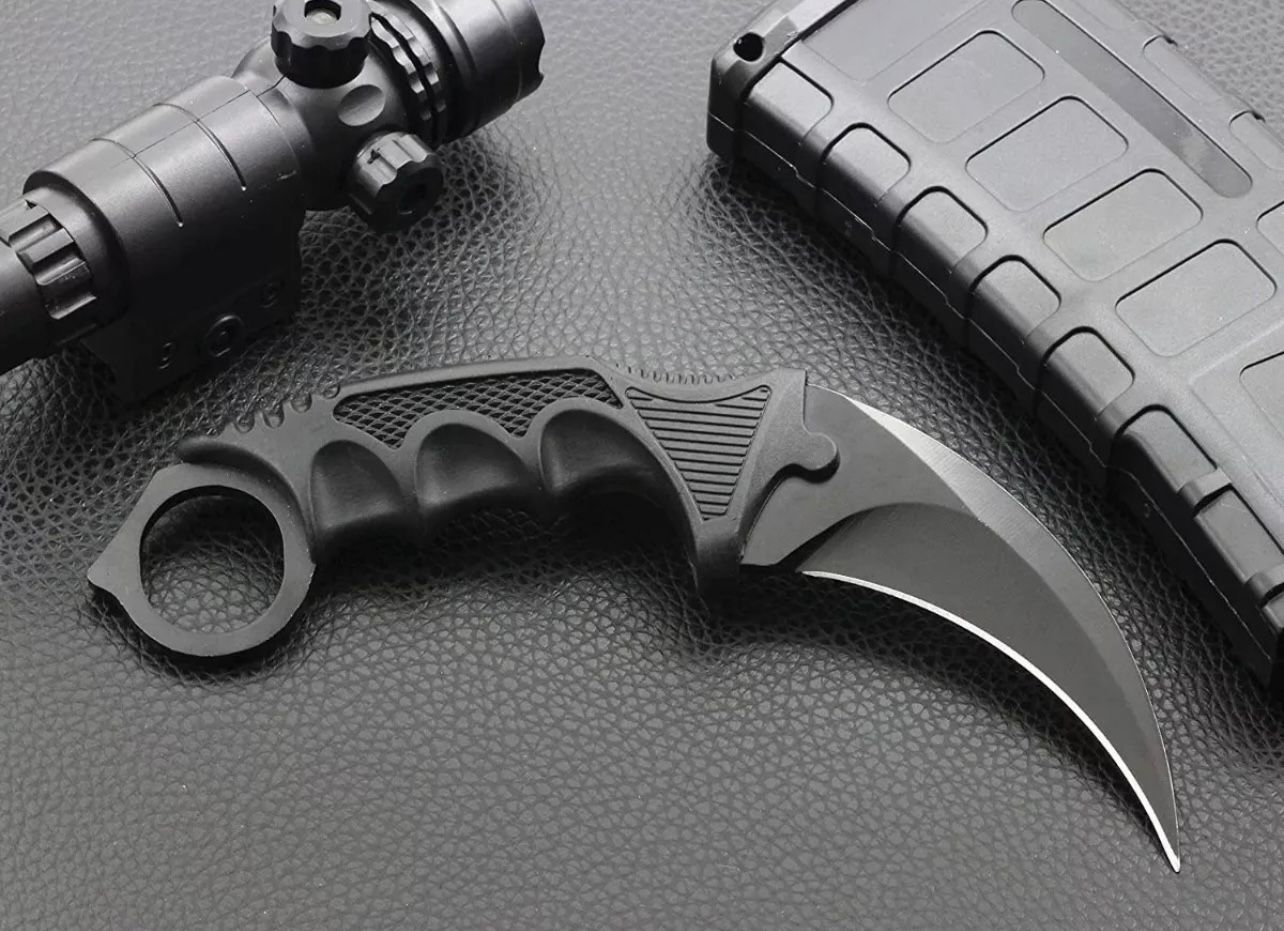 Cuchillo karambit cazador tactico + funda