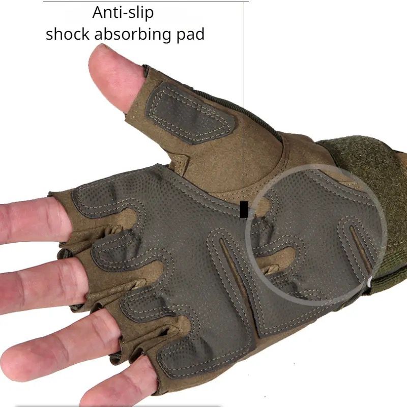 Guantes tacticos diseño militar antideslizantes cortos