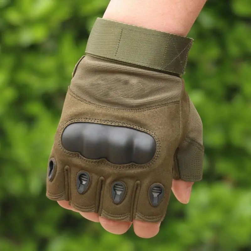 Guantes tacticos diseño militar antideslizantes cortos