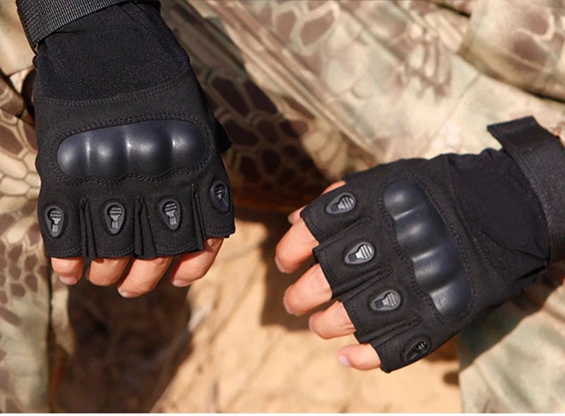 Guantes tacticos diseño militar antideslizantes cortos