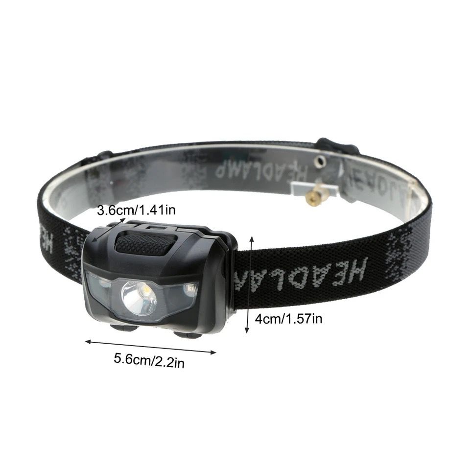 Linterna frontal led con sensor recargable