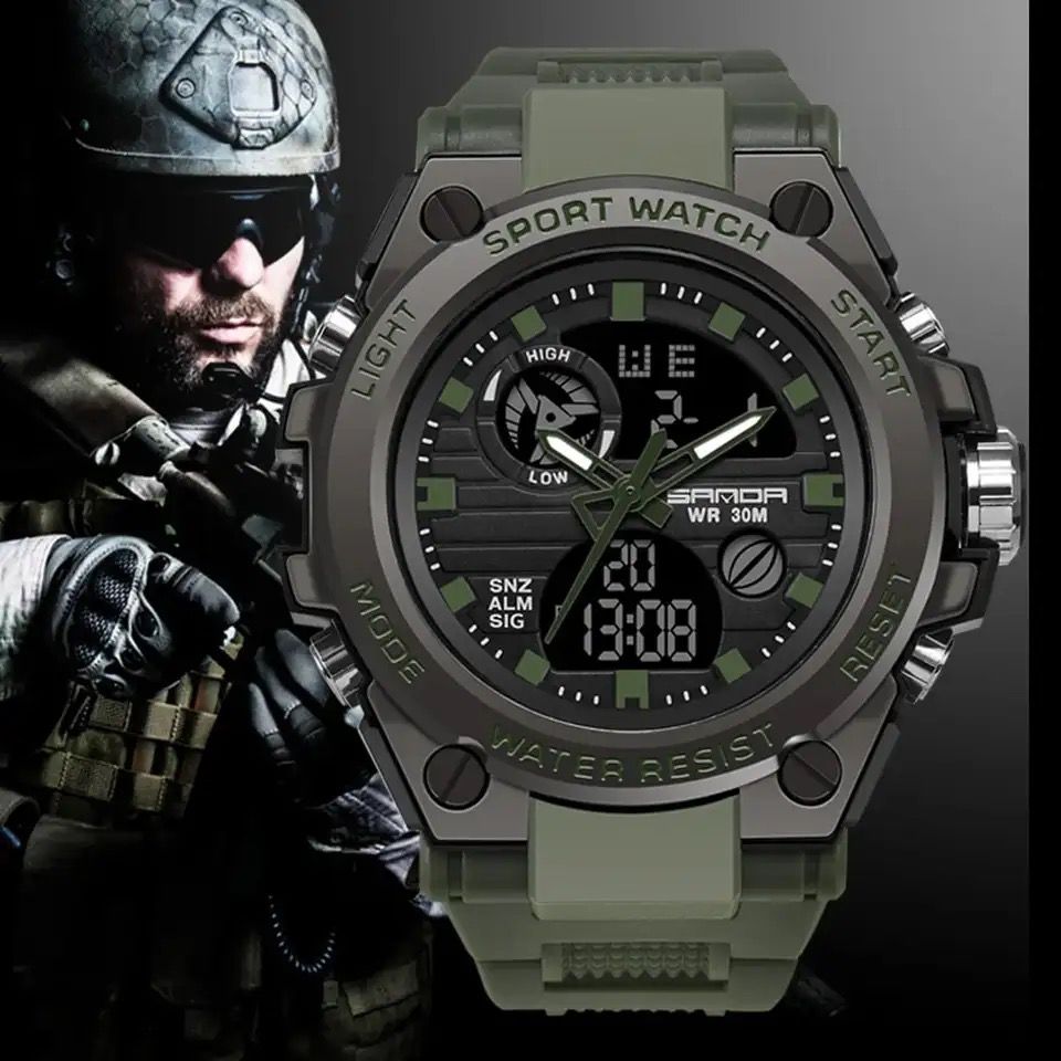 Reloj táctico militar sumergible sanda