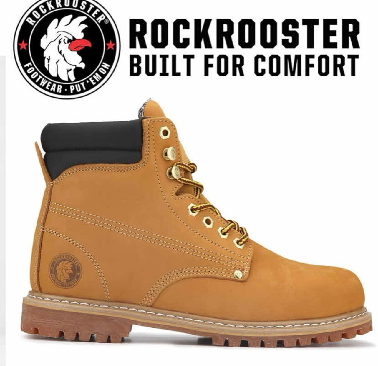 Botas rockrooster de cuero impermeables botin